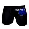 MEN/ファイトスパッツ Grappling Shorts/KORAL ファイトスパッツ [Fight Power Fistモデル] 黒青/グレーライン