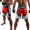 /KORAL[MMA Cage Model Type1]ファイトショーツ 赤白 BRサイズ