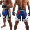 MEN/KORAL[MMA Cage Model Type1]ファイトショーツ 青白 BRサイズ