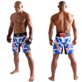 KORAL[MMA Thunder Model]ファイトショーツ 青黒白 BRサイズ [ko-fs-mmathunder-blbkwh]