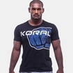 MEN/Tシャツ T-shirt/KORAL Tシャツ [CAMISETA BRAND INTERNATIONAL model] 黒青