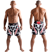 KORAL[MMA Thunder Model]ファイトショーツ 黒白 BRサイズ